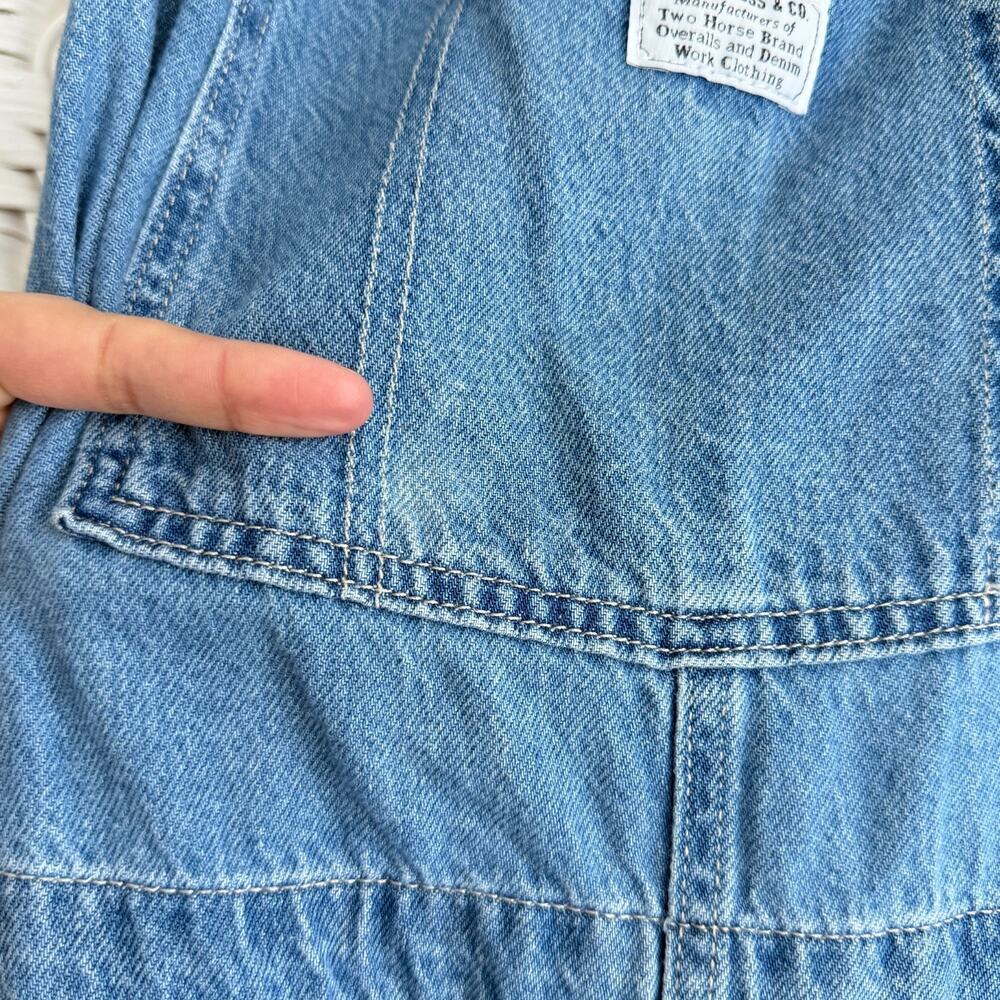 Levi's Denim Overalls Womens XL Bib Dungarees Cottage Farm Prairie Country Boho - Picture 4 of 9
